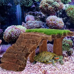 Reptile Basking Platform Turtle Resting Rockery for Tortoise Setup