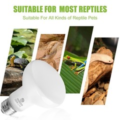 Reptile Heat Lamp Bulbs, Simulate Natural Sunlight Heat Light Bulb, 2 Pack 10…