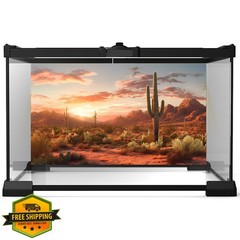 Riivvdise Reptile Habitat Backdrop Desert Khaki 48x24in