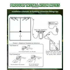 Automatic Reptile Misting System for Terrariums with Digital Timer and 6 Adjusta