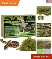 9OZ Natural Sphagnum Moss for Reptiles- 14QT Green Moss for Terrarium Plants …