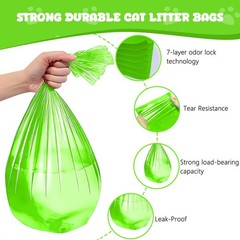 14 Pack Cat Litter Refill Bags, 7-Layer Odor-Control Cat Litter Pail Refills,…