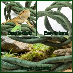 Reptile Vines,Flexible Reptile Climbing Jungle Vine Branch,Snake Climb
