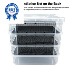 Mealworm Breeding Kit,Prevent Escape Mealworms 1 Count (Pack of 1)