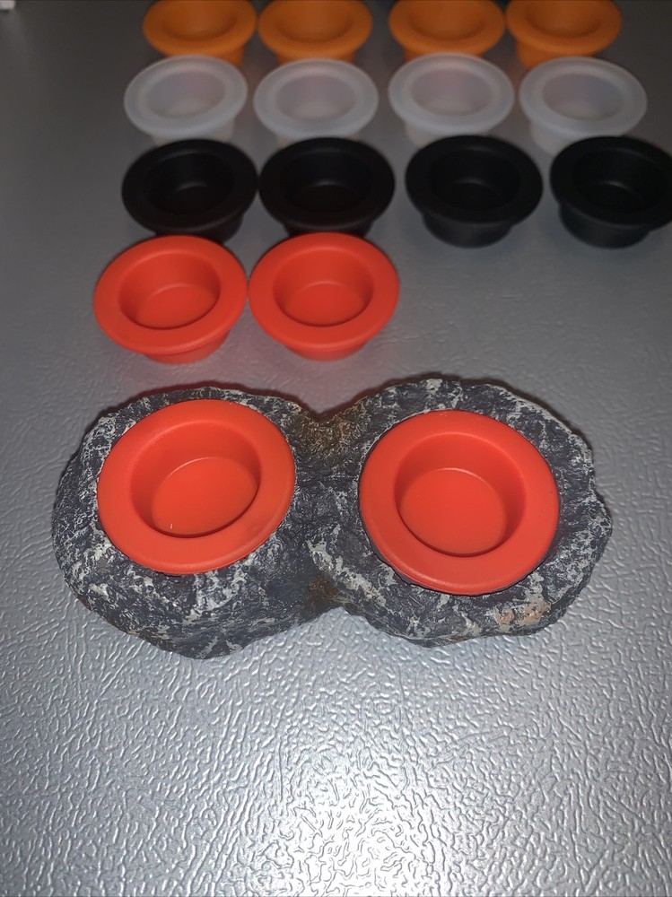 baby gecko, spider, lizard silicone feeder bowls 1/4 oz