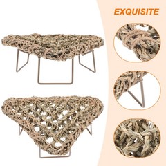 Large Lizard Grass Bed Lounger for Bearded Dragon Rest Gecko Sleeping
