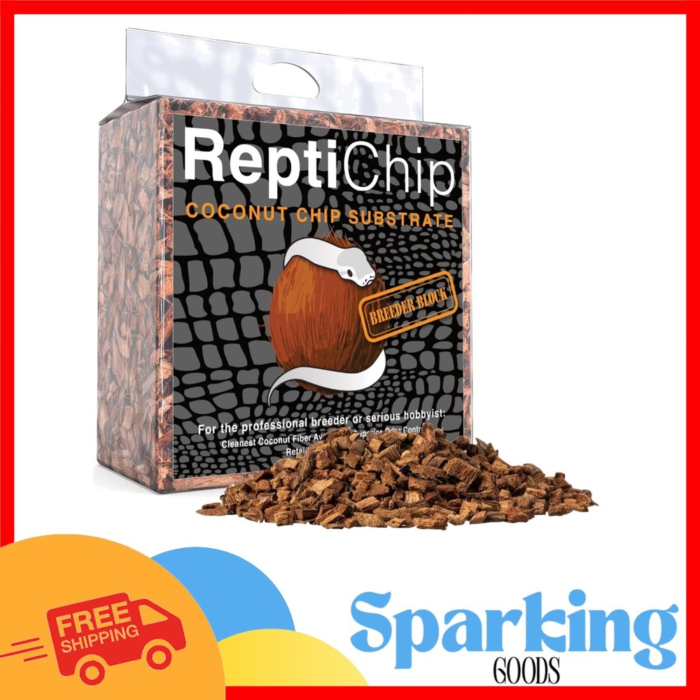 ReptiChip Coconut Chip Bedding 72QT – Organic Substrate for Snakes & Turtles