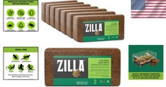 Organic Coconut Husk Brick Bedding – 8 Count