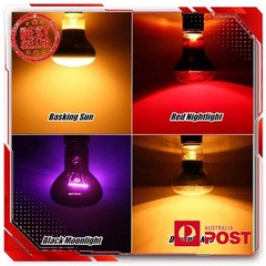 UVA Lamp Amphibian Bird Light Heat Reptile Bulb Snake Day/Night Pet Heating Lamp