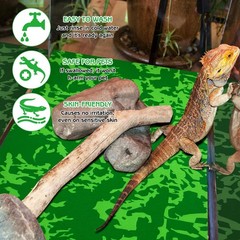 4 Pcs Reptile Carpet 39’’ x 20’’ Terrarium Floor Liner Reptiles Cage Mat Rept…
