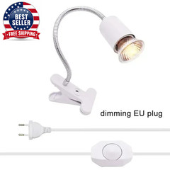 50W Halogen Bulb Included Reptile Heat Lamp Adjustable Gooseneck Aquarium Tank H