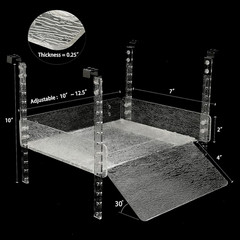 Hanging Turtle Basking Platform for Aquatic Turtles 20 55 Gallon, 40 Gallon Long