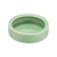 Reptile Food Bowl Worm Water Dish Ceramic Pet Bowl Small 3″ Plum Green