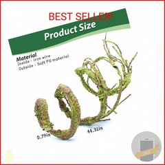PINVNBY Flexible Bend-A-Branch Jungle Vines Pet Habitat Decor Reptile Plants Ter