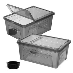 Reptile Feeding Terrarium Box Transparent Spider Pet Keeping Tank