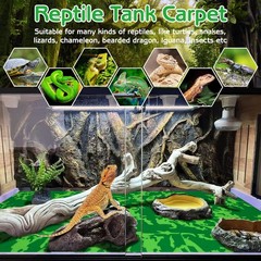 4 Pcs Reptile Carpet 39’’ x 20’’ Terrarium Floor Liner Reptiles Cage Mat Rept…