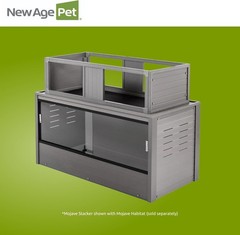 New Age Pet ECOFLEX Large Gray Mojave Reptile Stacker Durable Composite