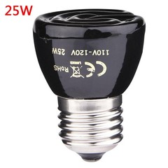 Reptile Heat Lamp 25-100W 2-Pack Ceramic Heat Emitter Bulb No Light Emitting