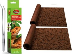 2PCS Reptile Carpet 20 Gallon, Pet Terrarium Liner, Reptiles Cage Mat/Substra…