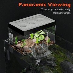 NEW Hanging Turtle Basking Platform, Above Tank Topper with Lid for Baby Turtles