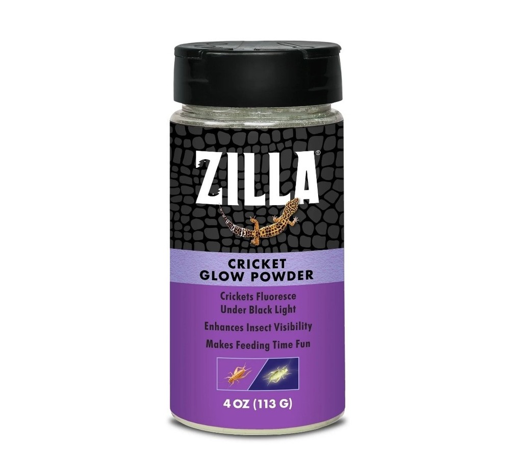 Zilla Cricket Glow Powder Florescent Reptile Calcium for Insectivores 4 oz [B26]