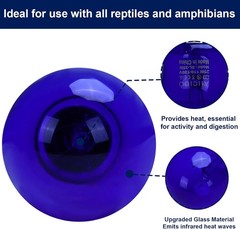LOT OF 4 – Aiicioo 25W Dimmable Reptile Heat Lamp Daylight E26 Base 2 PACK- Blue