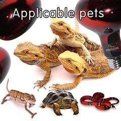 Infrared Heat Lamp Bulbs 100W 2 PackRed Basking Spot Light Bulb Reptile Heati…
