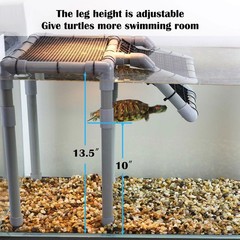 Large Turtle Basking Platform for Aquatic Turtles, Sturdy Standing Turtle Doc…