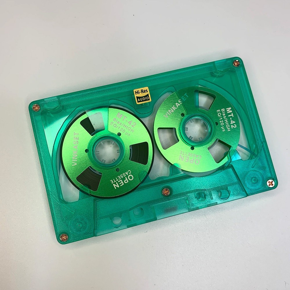 2PCS Metal disc audio tape with 50-minute hollowed-out section