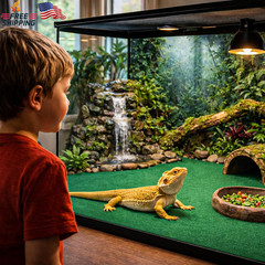 Mechpia 47″ X 24″ Large Reptile Carpet Terrarium Liner Bedding Reptile Substrate