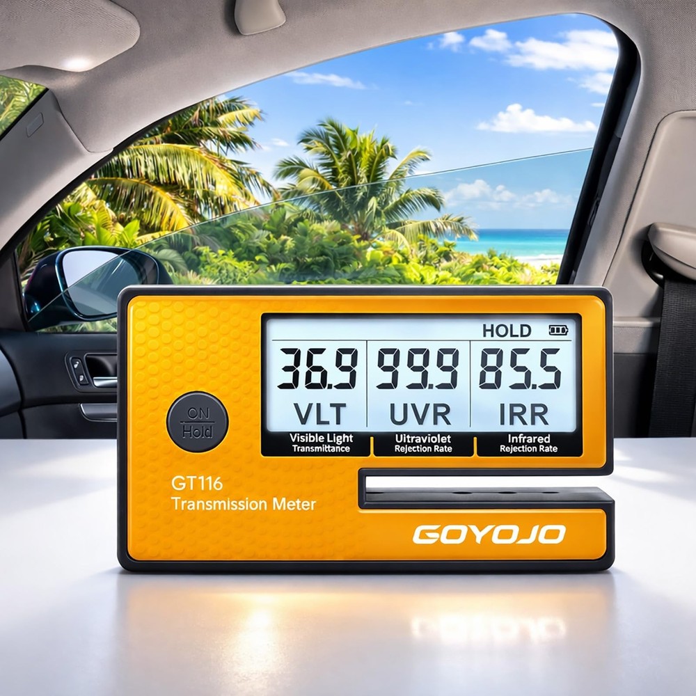 Labs Tint Meter Works on Side Windows, Digital Tint Solar Film Car Transmissi…