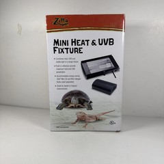 Zilla Mini Heat & UVB Fixture, Complete In Box, No Bulb