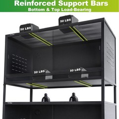 Large Reptile Enclosure Double Stackable 50 Gallon 40″ x 17″ x 17″ Low Tank-2pcs