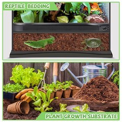 10LBS Coconut Fiber Substrate Compressed Husk Bedding for Reptiles & Crabs