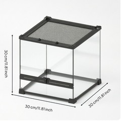 Reptile Terrarium Ventilated Terrarium with Screen Top Reinforced for Pet