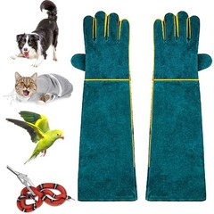 Animal Handling Anti-Bite Gloves, Reinforced Leather Welding Gloves for Garde…