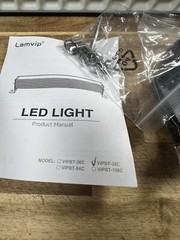 Lamvip 38W LED Black Light Bar, Blacklight Bars with Plug and Switch Purple