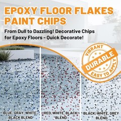 Blend Decorative Color Chips, 3-5MM Epoxy Floor Flakes Chips – Stone Carpet E…