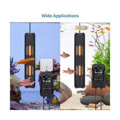 hygger Aquarium Heater, 100W/200W/300W/500W/800W Submersible Fish Tank Heater…