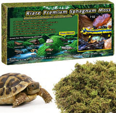 Riare 7 OZ Premium Sphagnum Moss for Reptiles- 10QT Natural Live Moss Reptile Mo