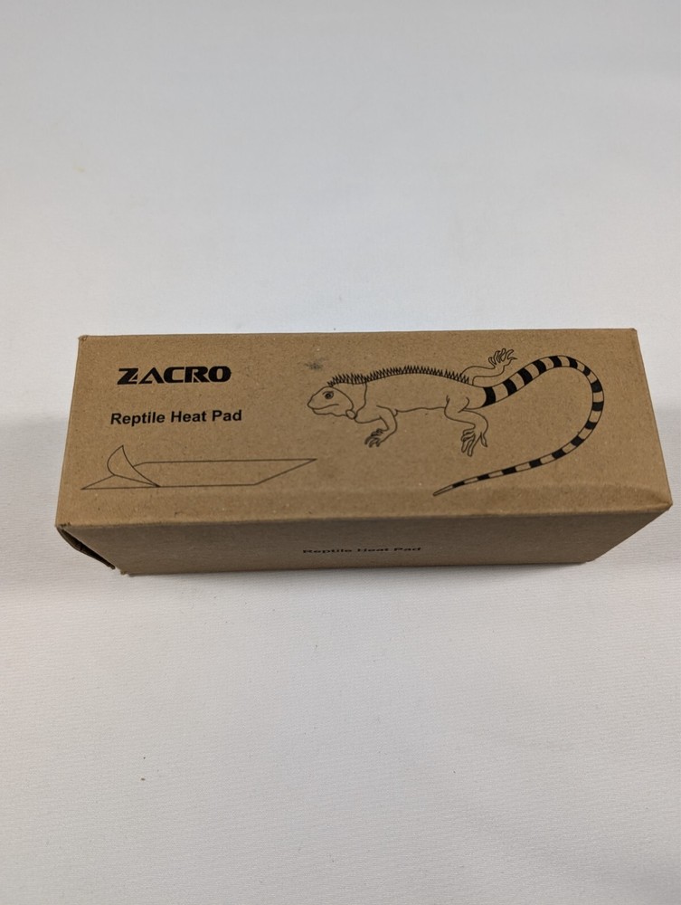 Reptile Zacro Reptile Heat Pad 6X8 120V 8W 60Hz 6 ft Power Cord Pet Bank