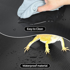 Reptile Substrate Mat Terrarium Carpet, 118″ X 23.6″ Non-Adhesive Reptile Terrar