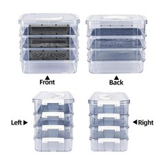 Mealworm Breeding Kit 4-Layer Clear Mesh Feeding Bin Mealworm Farm