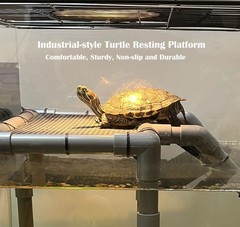 Large Turtle Basking Platform for Aquatic Turtles, Sturdy Standing Turtle Doc…