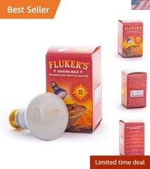 Infrared Reptile Basking Light Bulb – 75 Watt Reflector for Optimal Heating
