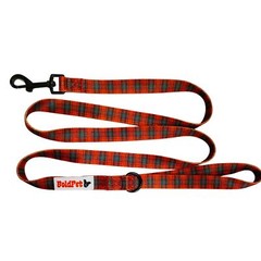 Christmas Dog Collar and Leash Set -Premium Polyester Material -Red Plaid Hol…