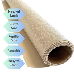 Reptile Tank Liner, 23.6″ x 59″, Bearded Dragon Gecko, Beige