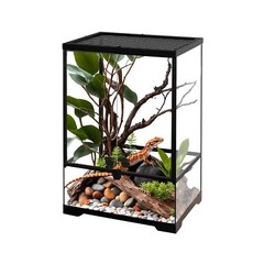 10 Gallon Professional Glass Terrarium 12″x12″x18″ Durable Reptile Habitat Ta…