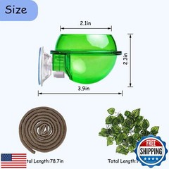 PINVNBY Reptile Suction Cup Feeder,Chameleon Feeding Food Bowl,Translucent An