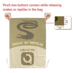Extra Large Snake Reptile Bag Drawstring Catching Transport Hunting Storage Sack